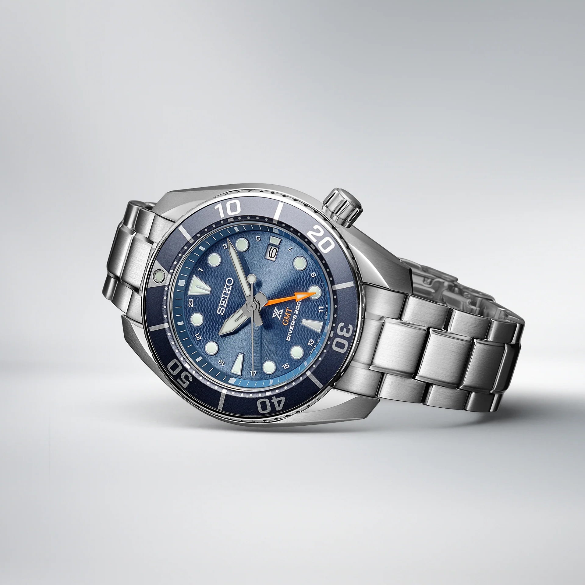 Seiko Prospex SFK001 Sea Sumo Solar GMT Blue