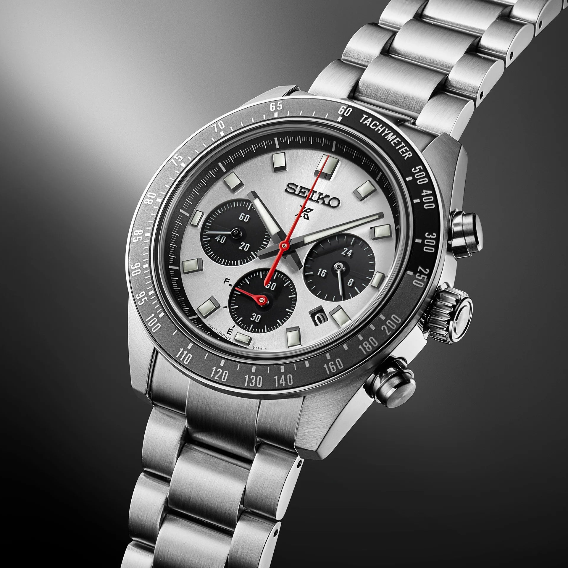 Seiko Prospex Speedtimer Solar Chronograph SSC911 White Dial