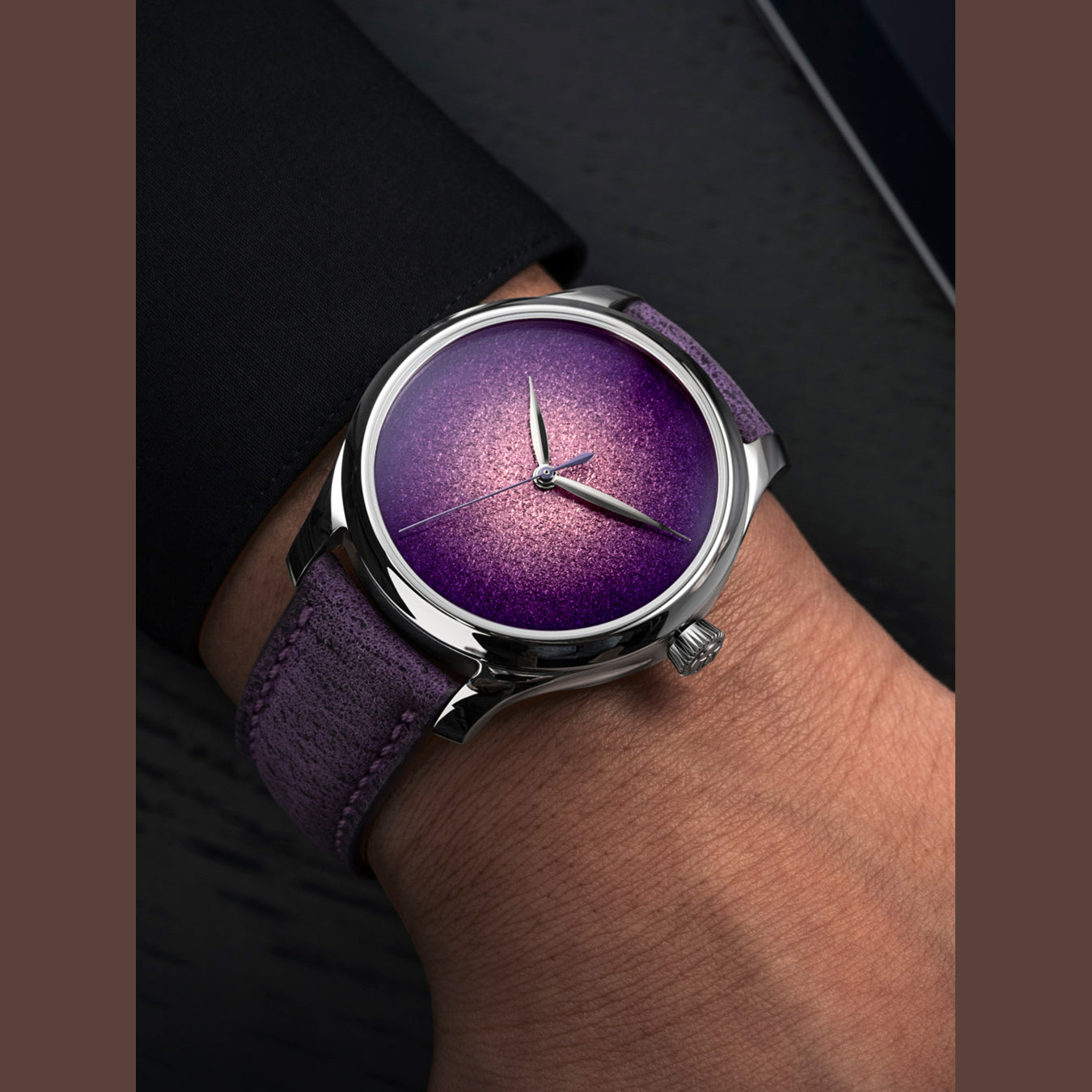 H. Moser & Cie. 1201-1200 Endeavour Concept Purple Enamel