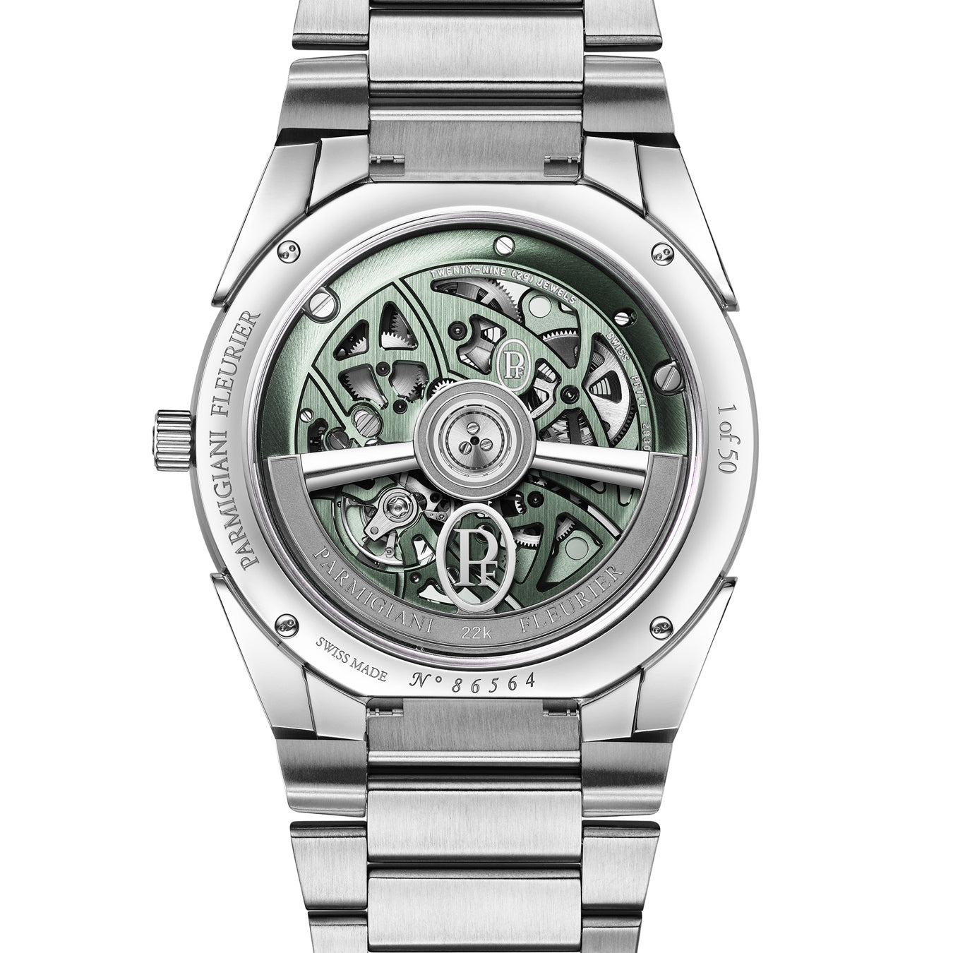 Parmigiani Fleurier PFC912-1020002-100182 Tonda PF Skeleton Slate Green