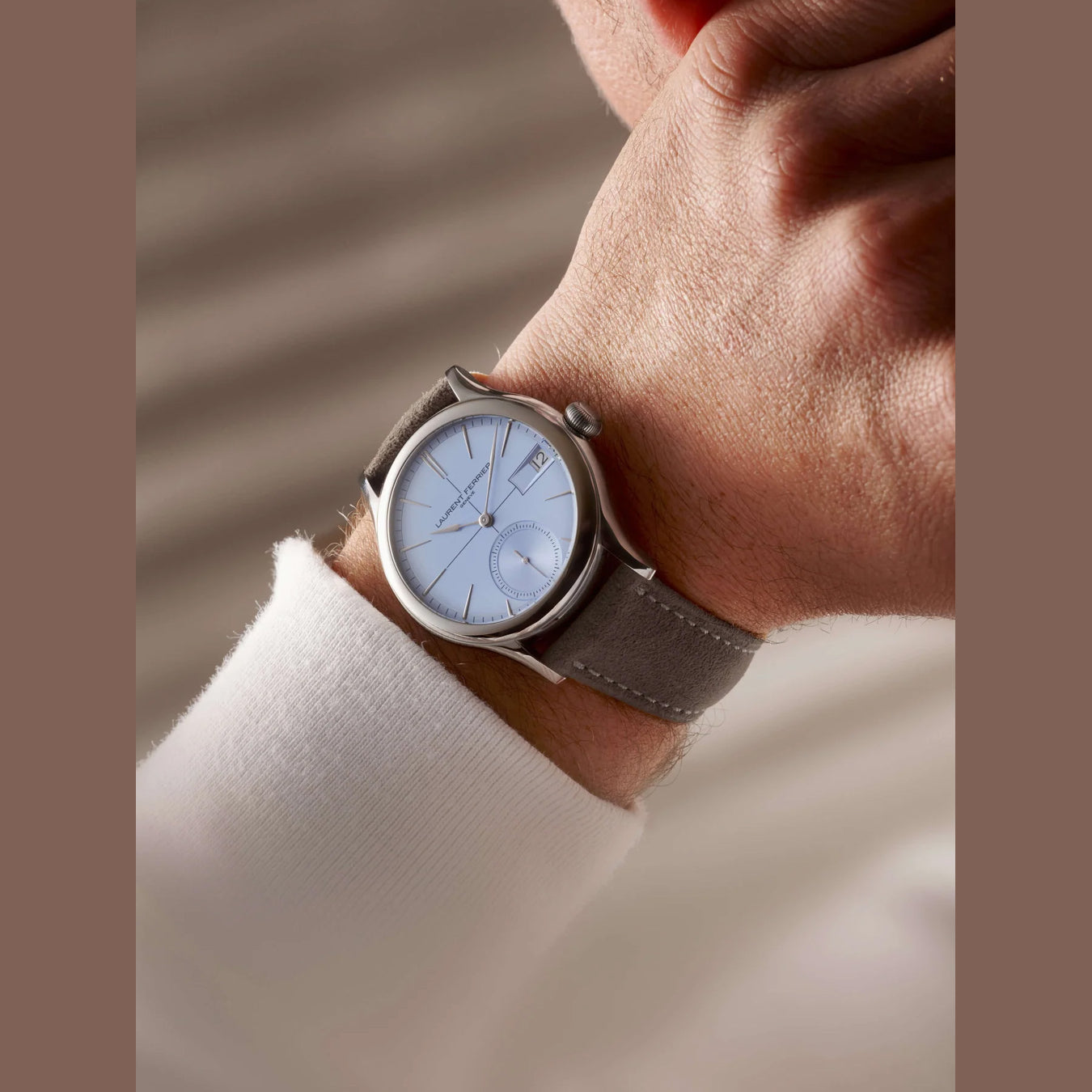 Laurent Ferrier Classic Auto Horizon 40mm Ice Blue Sunburst Dial LCF046.AC.CG1