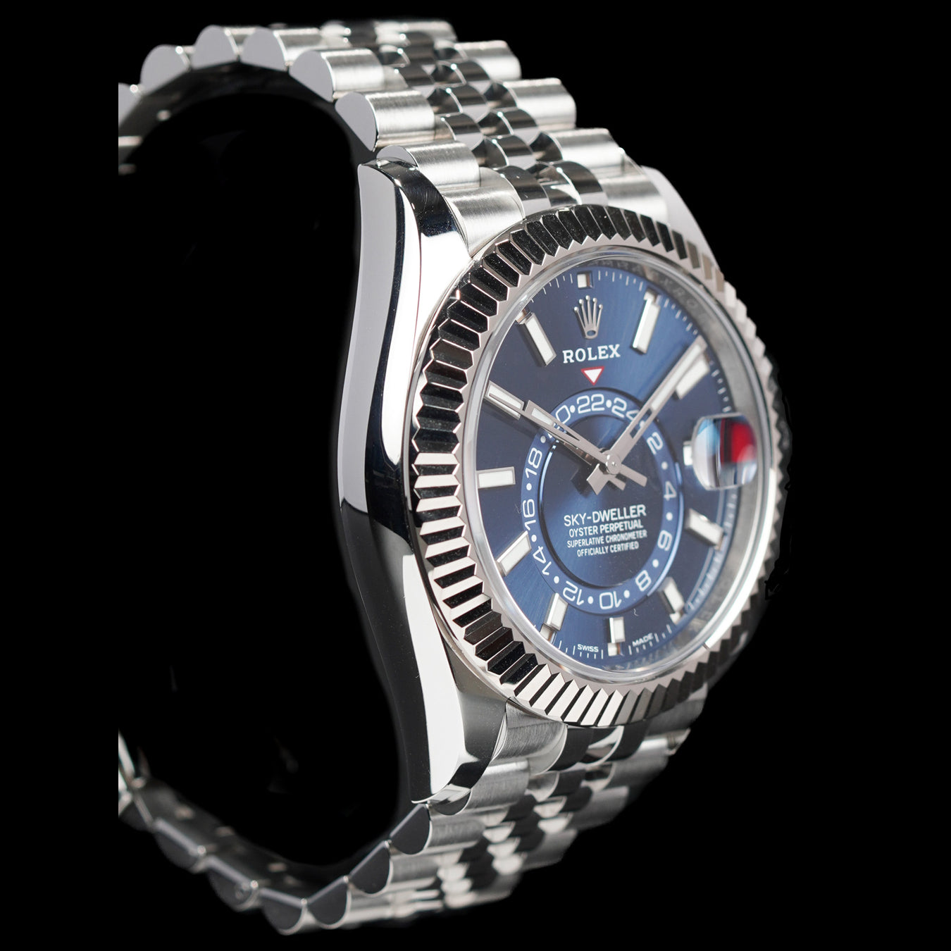 Rolex Sky-Dweller Blue 42mm Stainless Jubilee Watch 336934