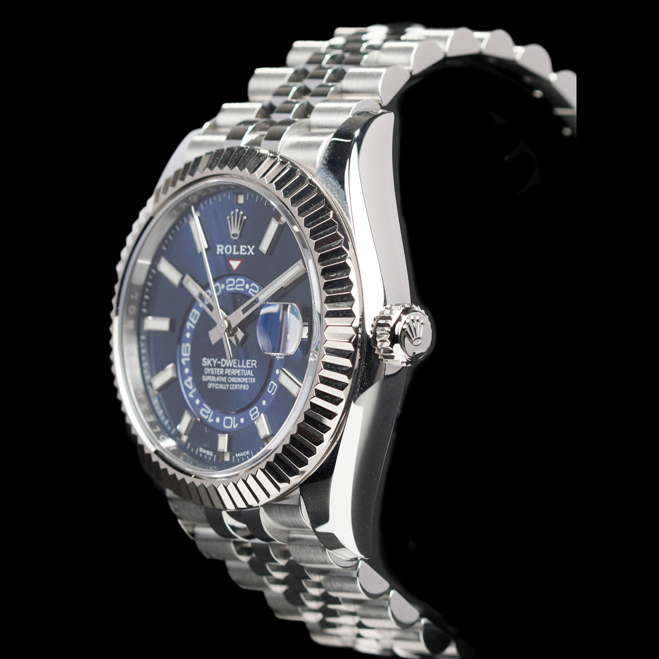 Rolex Sky-Dweller Blue 42mm Stainless Jubilee Watch 336934