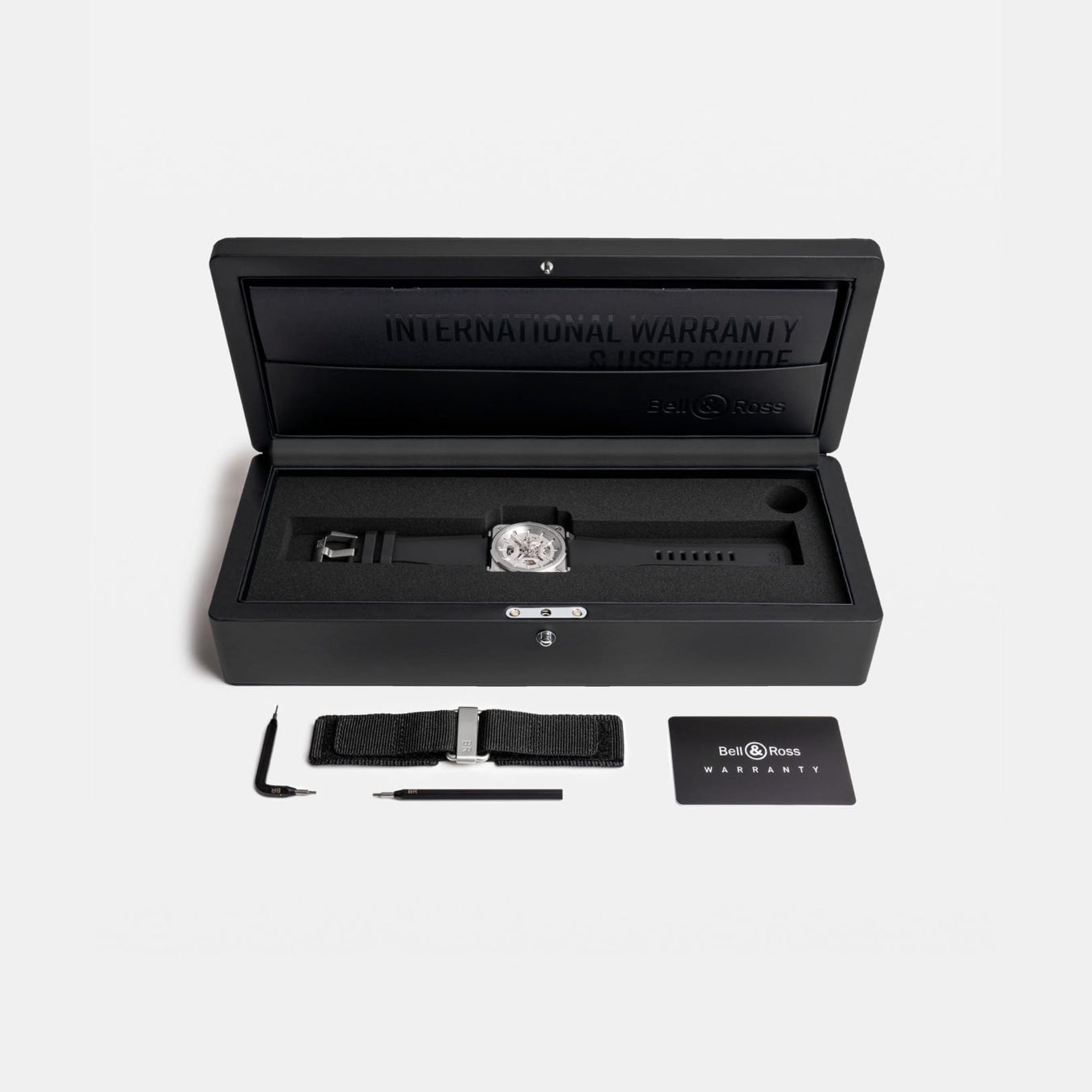 Bell & Ross BR03A-GR-SKST/SRB BR-03 Skeleton Grey Steel