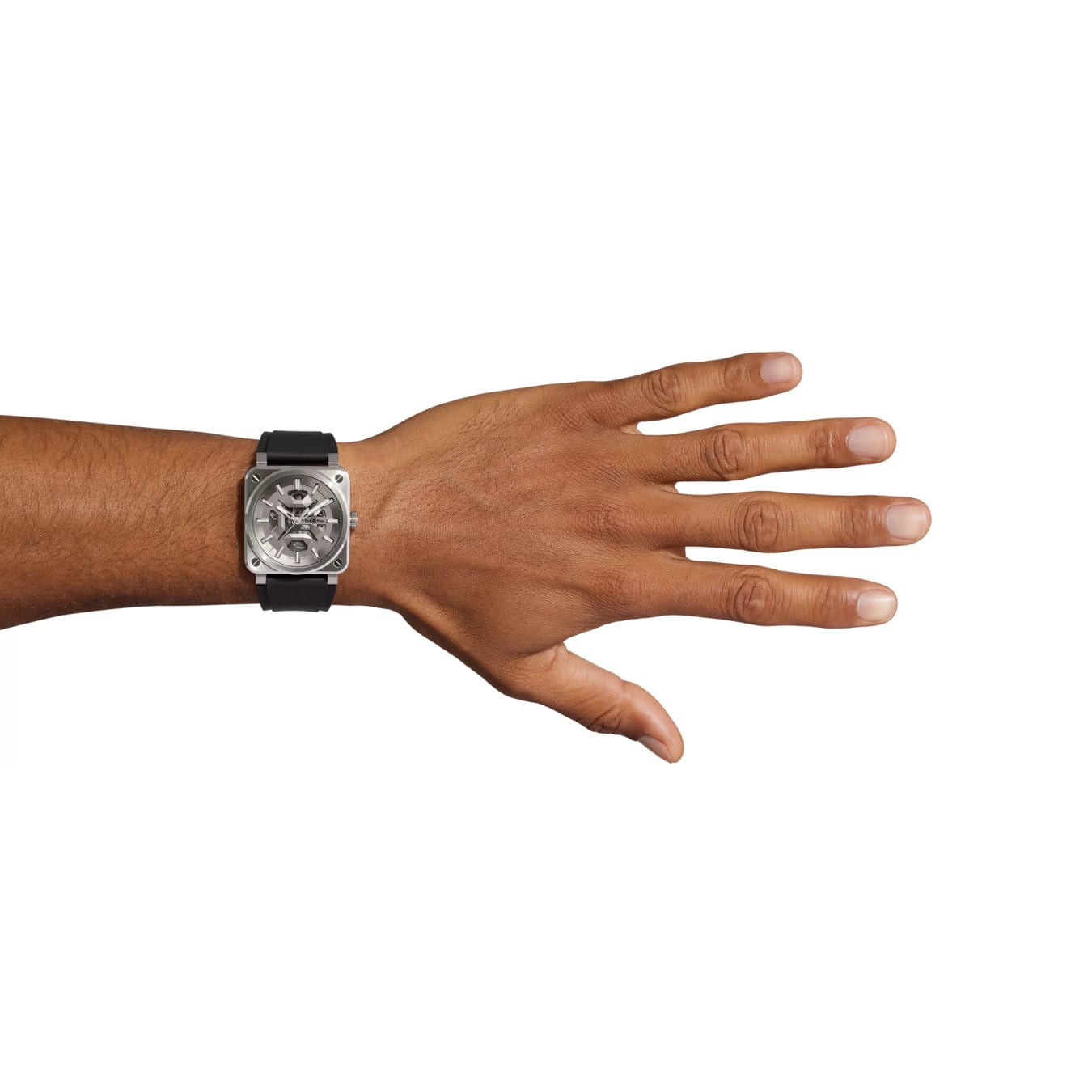 Bell & Ross BR03A-GR-SKST/SRB BR-03 Skeleton Grey Steel