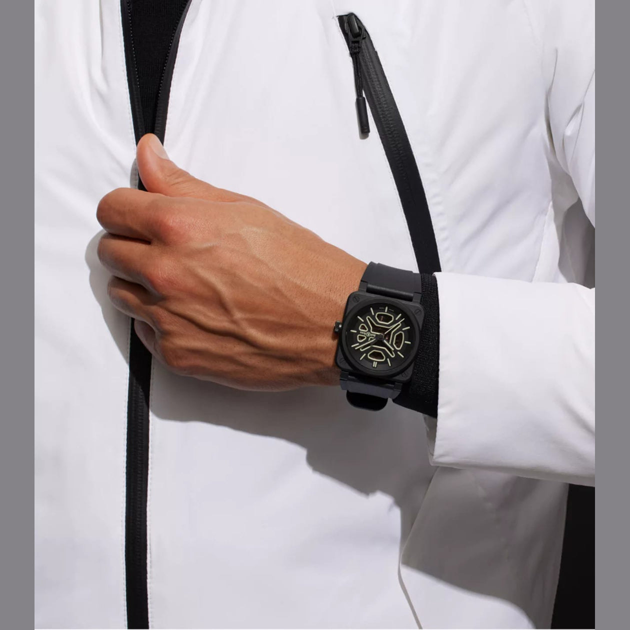Bell & Ross BR03A-LM-SKCE/SRB BR-03 Skeleton Lum Ceramic