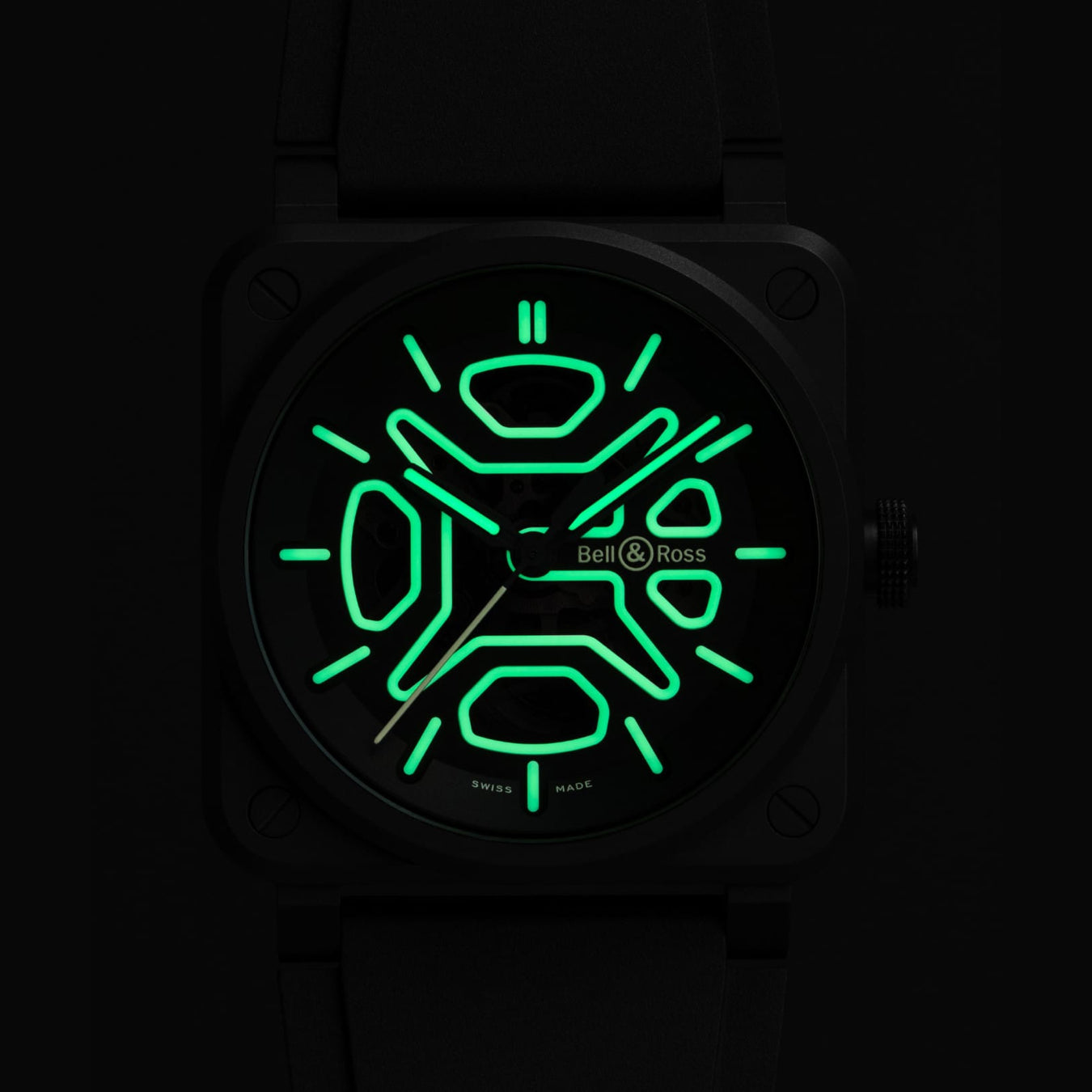 Bell & Ross BR03A-LM-SKCE/SRB BR-03 Skeleton Lum Ceramic