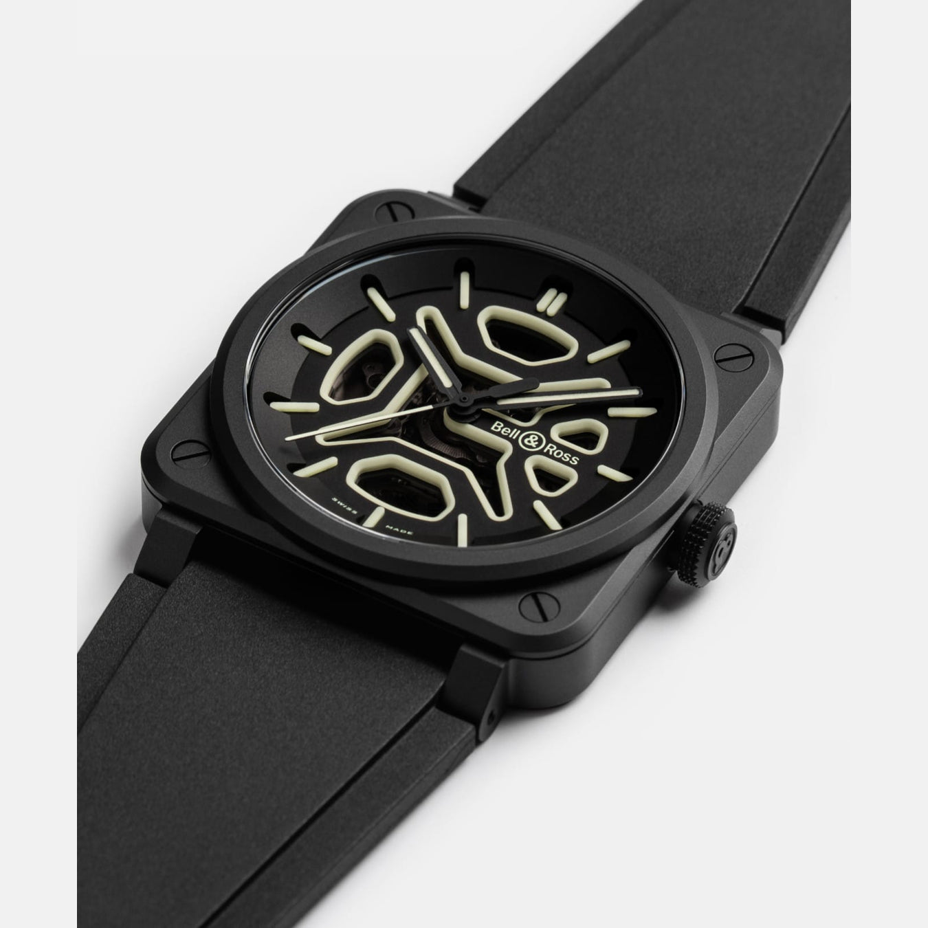 Bell & Ross BR03A-LM-SKCE/SRB BR-03 Skeleton Lum Ceramic