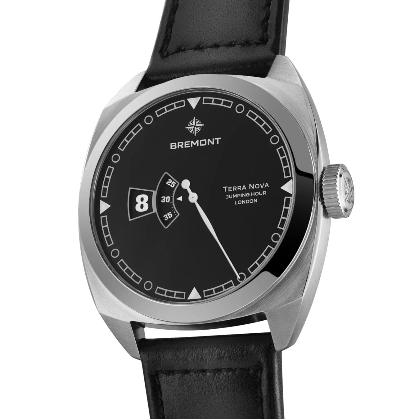 Bremont TN40-JH-SS-BK-L-S Terra Nova Jumping Hour On Strap