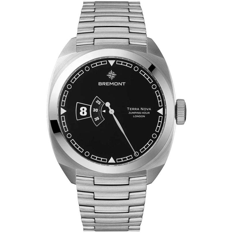 Bremont TN40-JH-SS-BK-B Terra Nova Jumping Hour On Bracelet