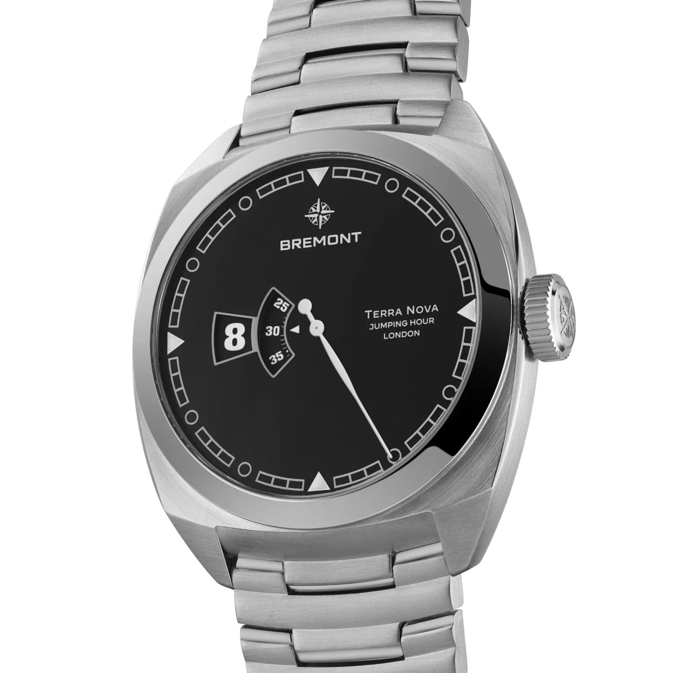 Bremont TN40-JH-SS-BK-B Terra Nova Jumping Hour On Bracelet