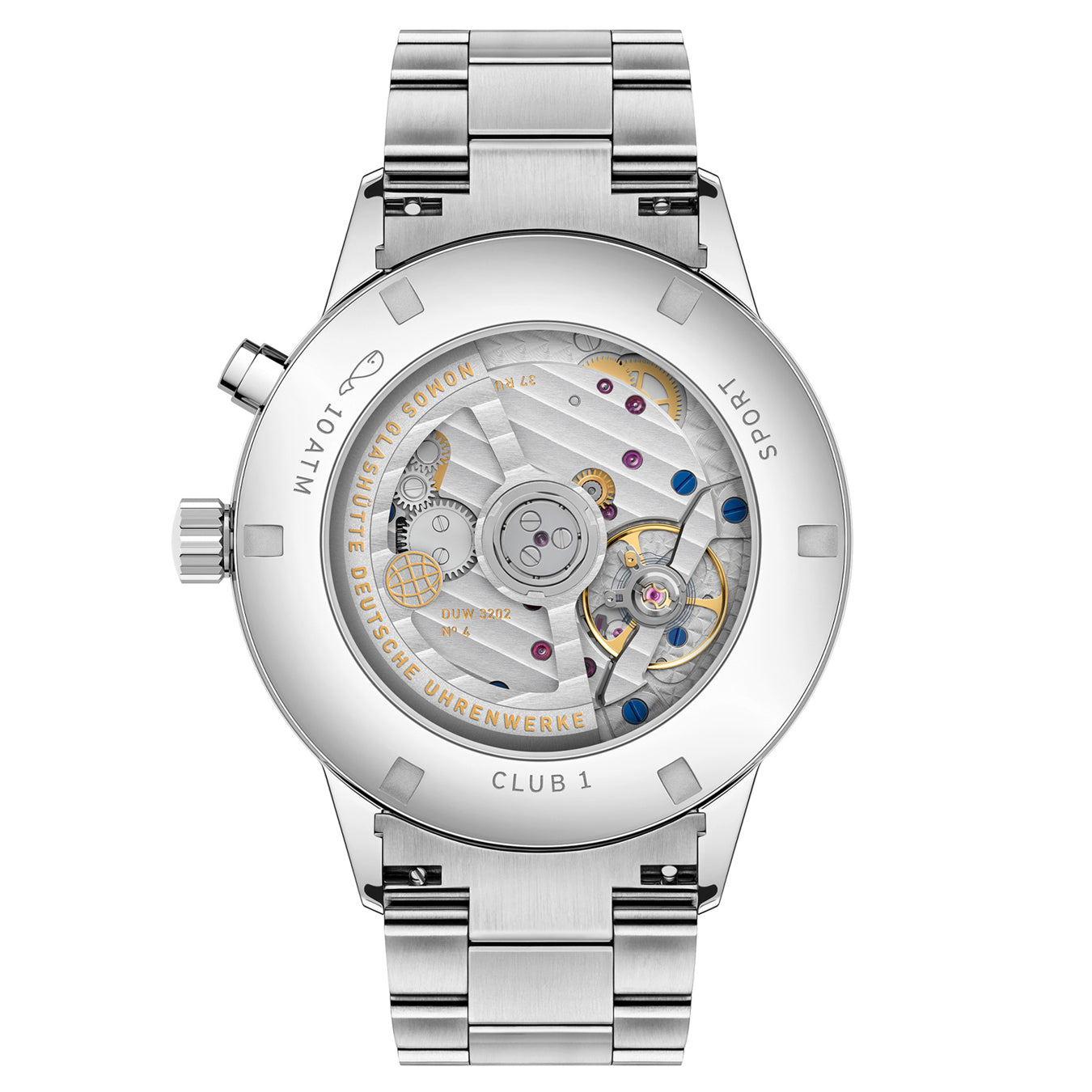 NOMOS Glashütte Club Sport Neomatik Worldtimer Silver