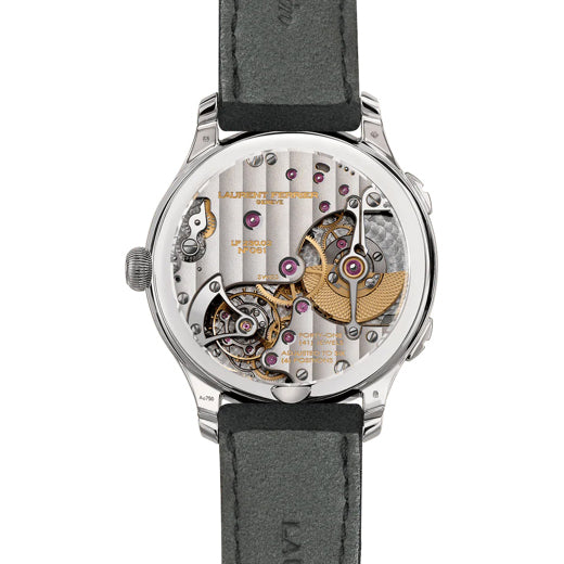 Laurent Ferrier Classic Traveller Globe Night Blue White Gold Champlevé Blue Enamel Centre