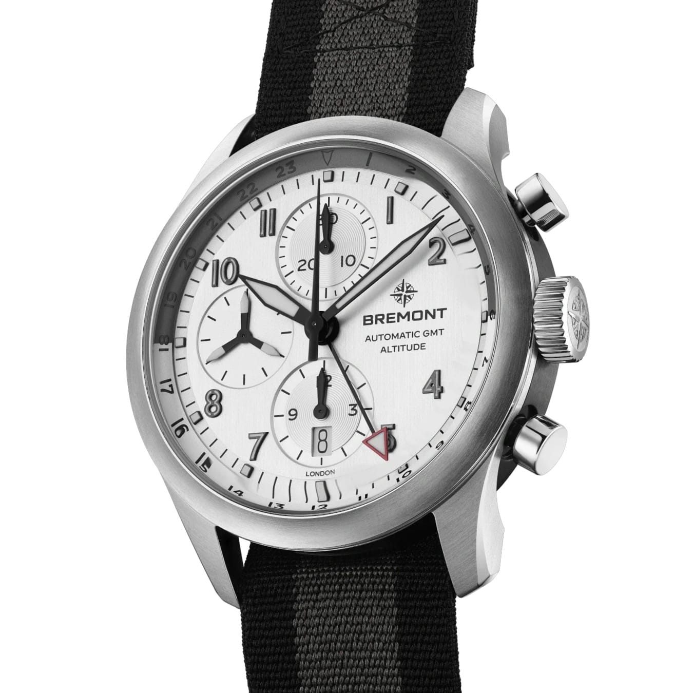 Bremont ALT42-CHR-G-SS-SI-N-S Altitude Chronograph Gmt On Nato Strap