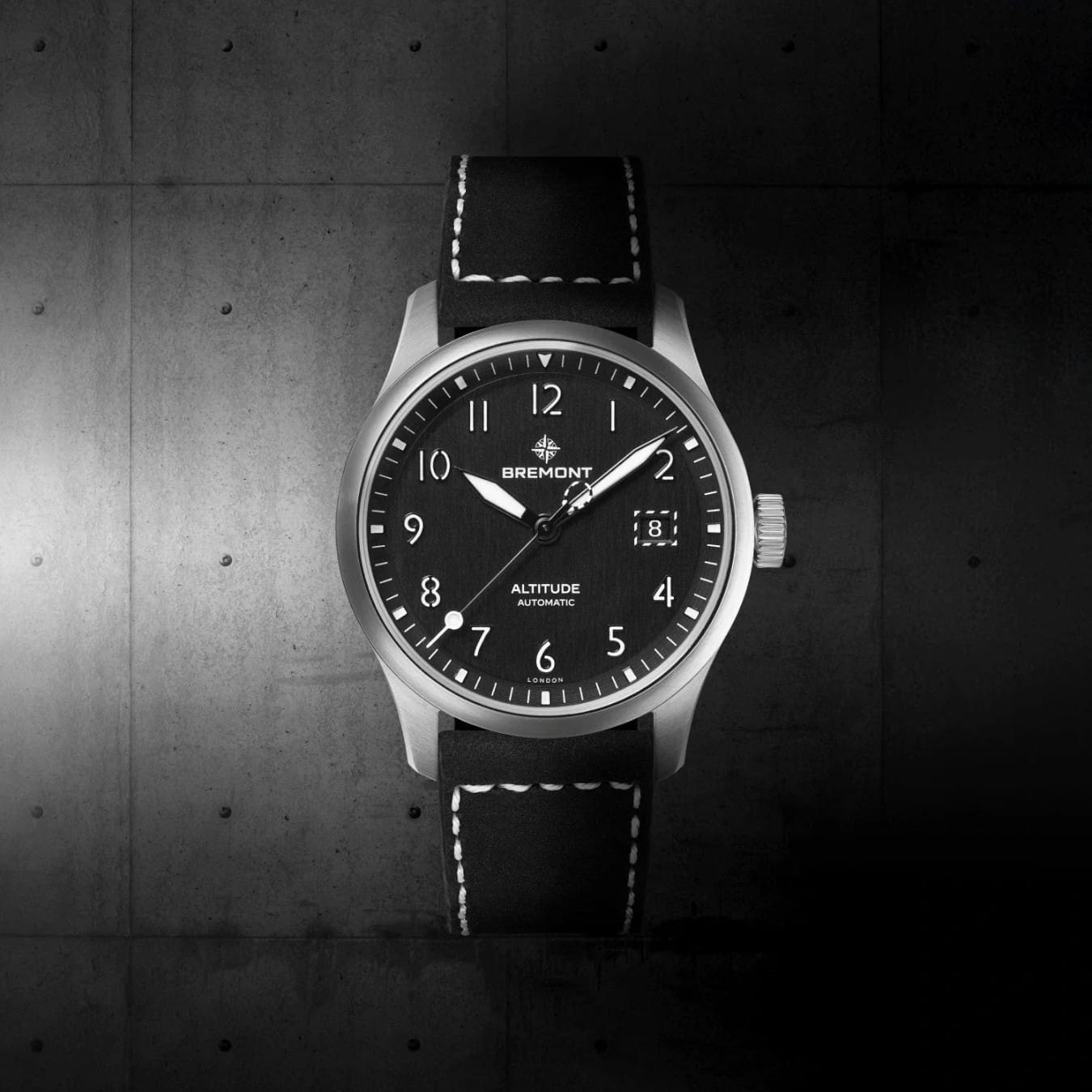 Bremont ALT39-DT-SS-BK-L-S Altitude 39 Date On Strap