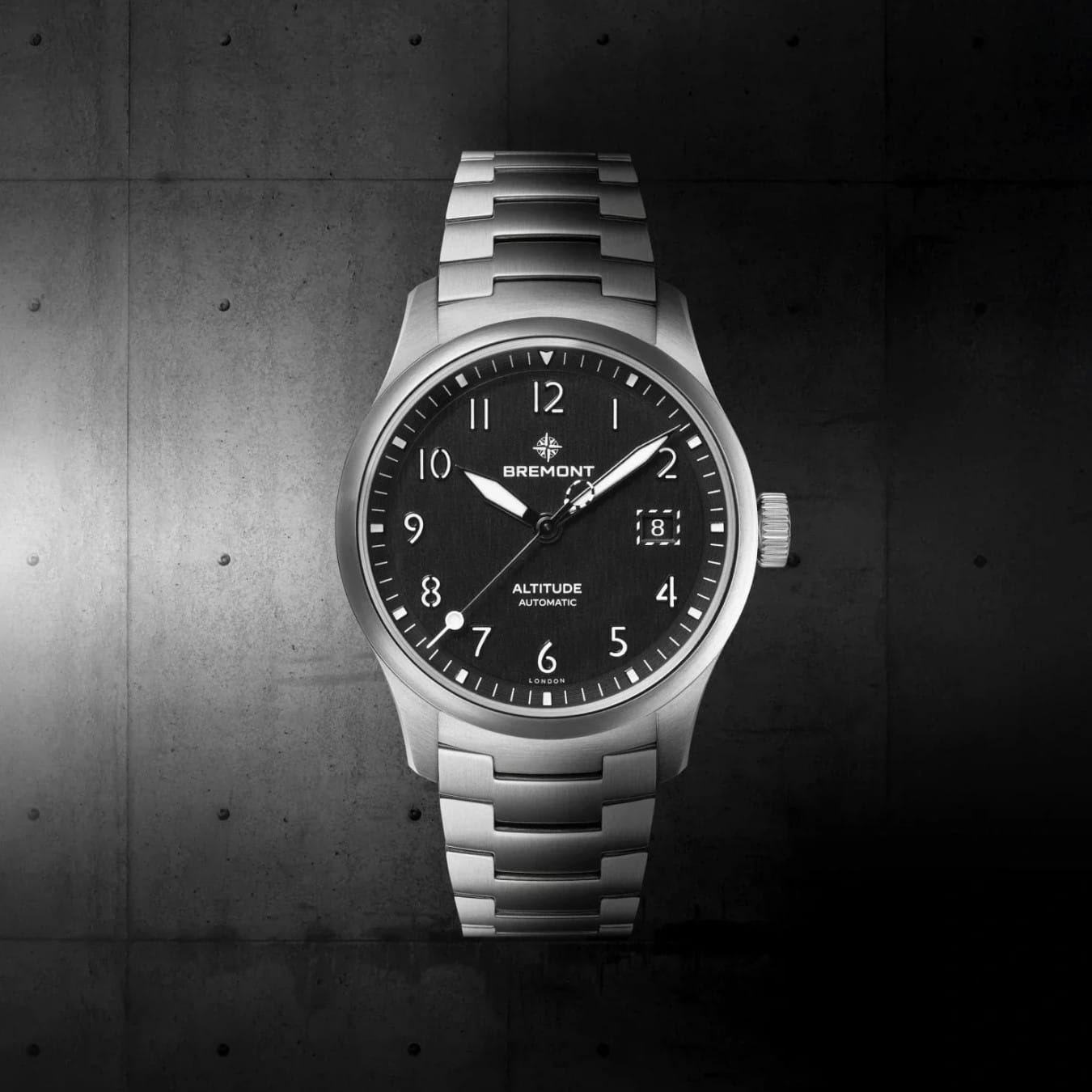 Bremont ALT39-DT-SS-BK-B Altitude 39 Date On Bracelet