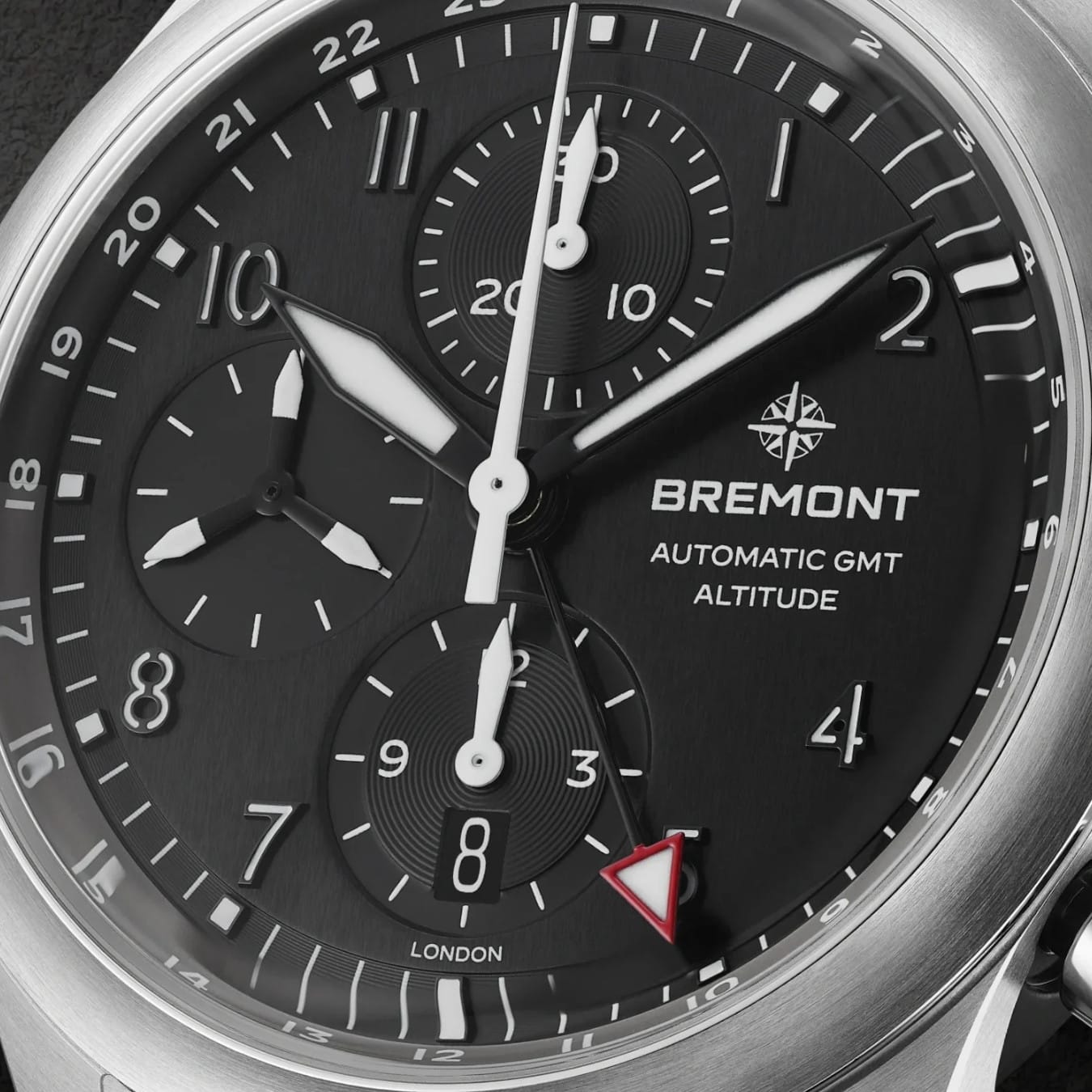 Bremont ALT42-CHR-G-SS-BK-N-S Altitude Chronograph GMT on Nato Strap