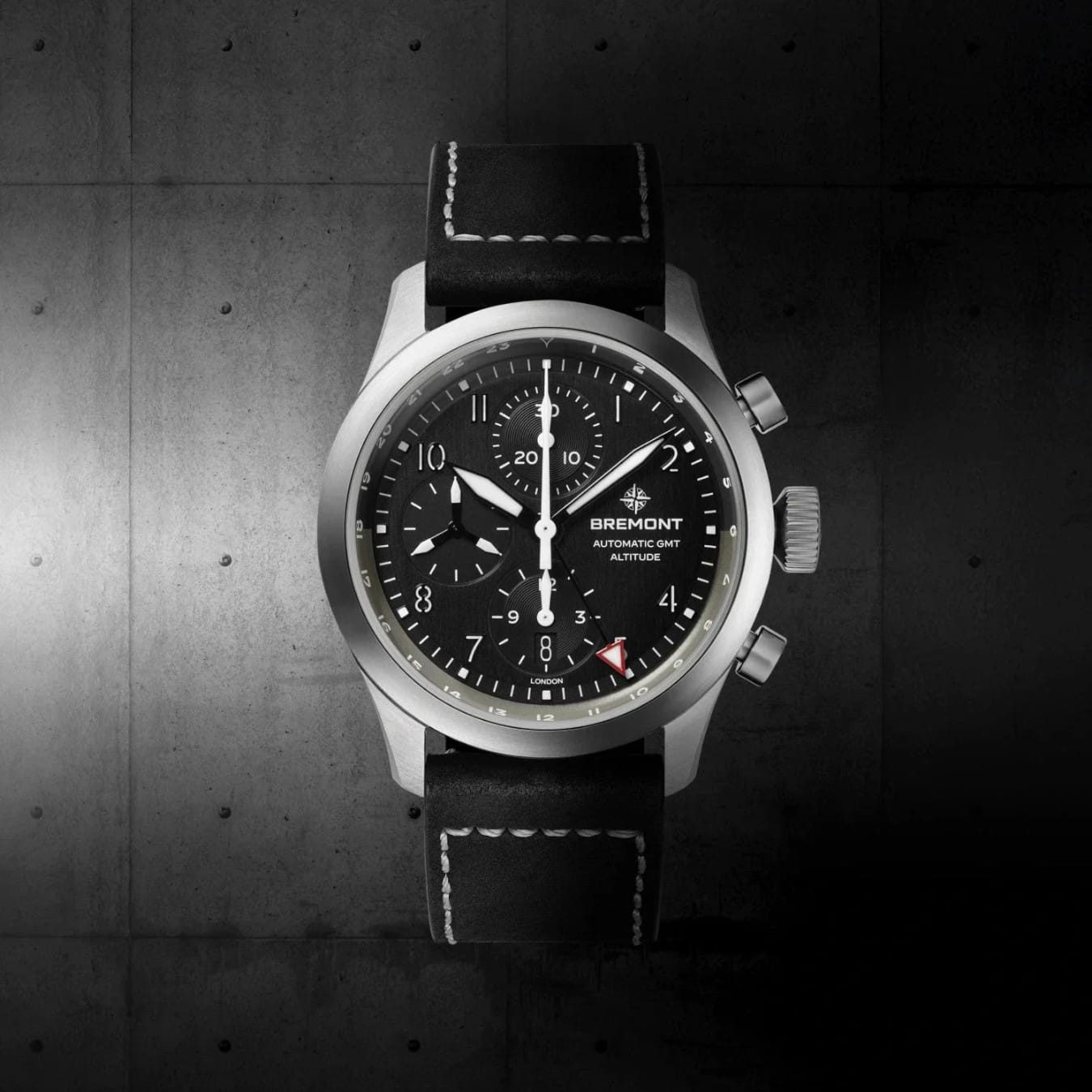 Bremont ALT42-CHR-G-SS-BK-L-S Altitude Chronograph GMT On Strap