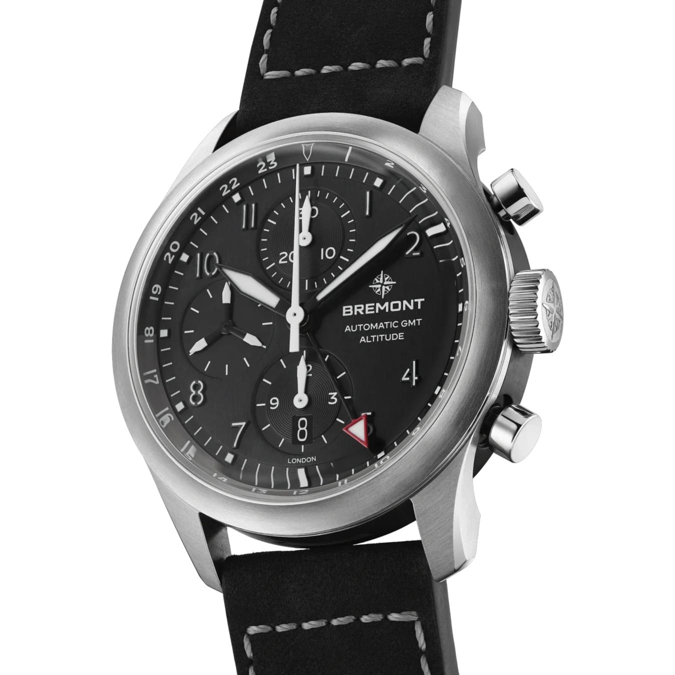 Bremont ALT42-CHR-G-SS-BK-L-S Altitude Chronograph GMT On Strap