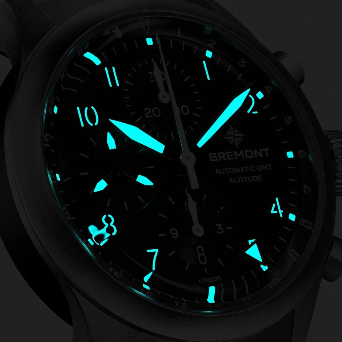 Bremont ALT42-CHR-G-SS-BK-L-S Altitude Chronograph GMT On Strap