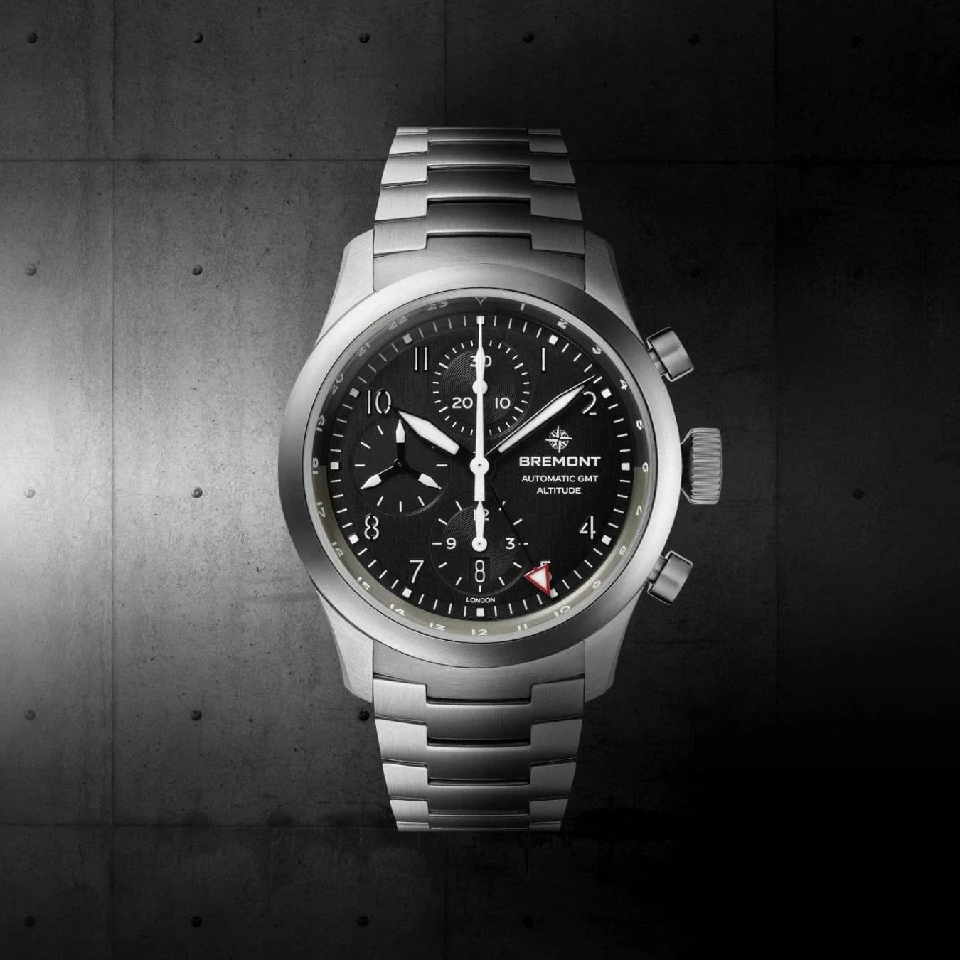 Bremont ALT42-CHR-G-SS-BK-B Altitude Chronograph GMT on Bracelet
