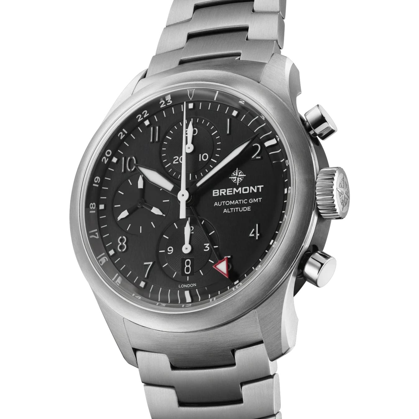Bremont ALT42-CHR-G-SS-BK-B Altitude Chronograph GMT on Bracelet