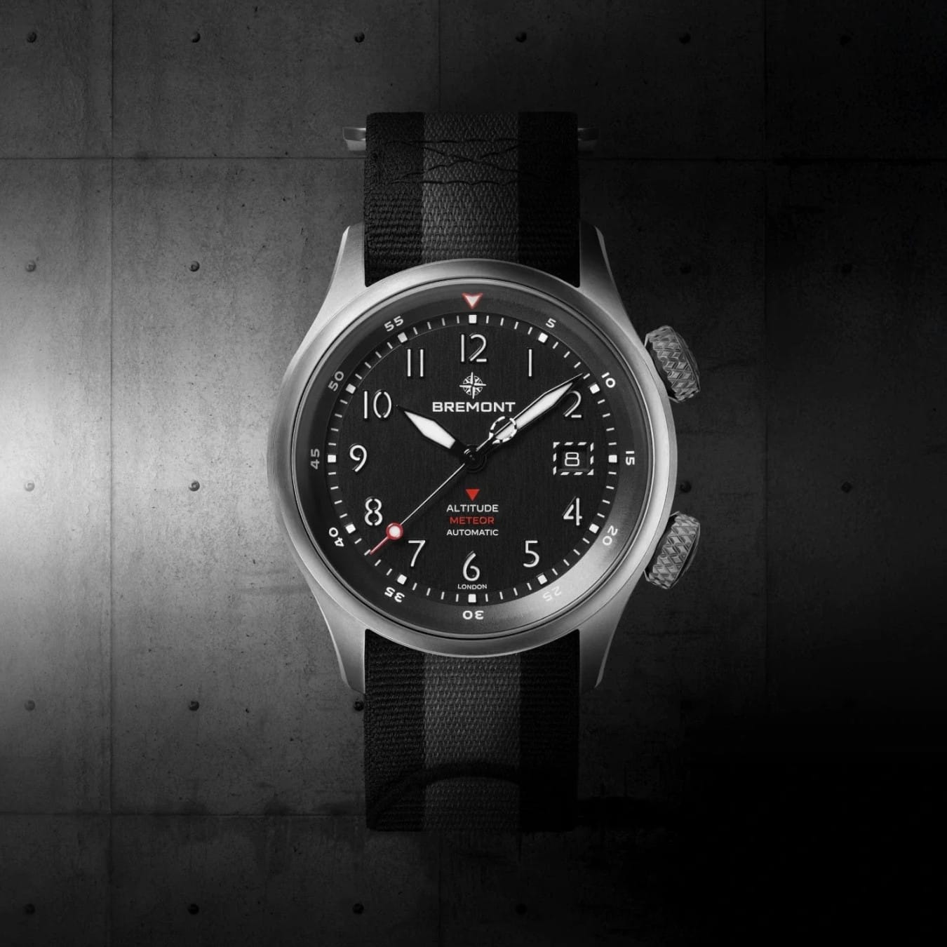 Bremont ALT42-MT-TI-BKBK-N-S Altitude MB Meteor On Nato Strap