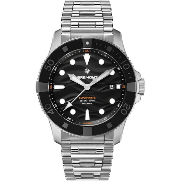 Bremont SM43-DT-SS-BK-B Supermarine 500m on Bracelet