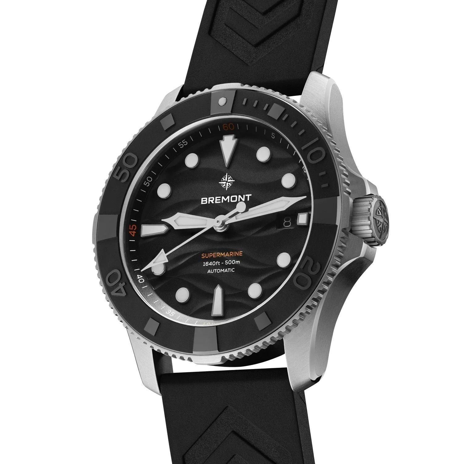Bremont SM43-DT-SS-BK-R-S Supermarine 500m on Strap