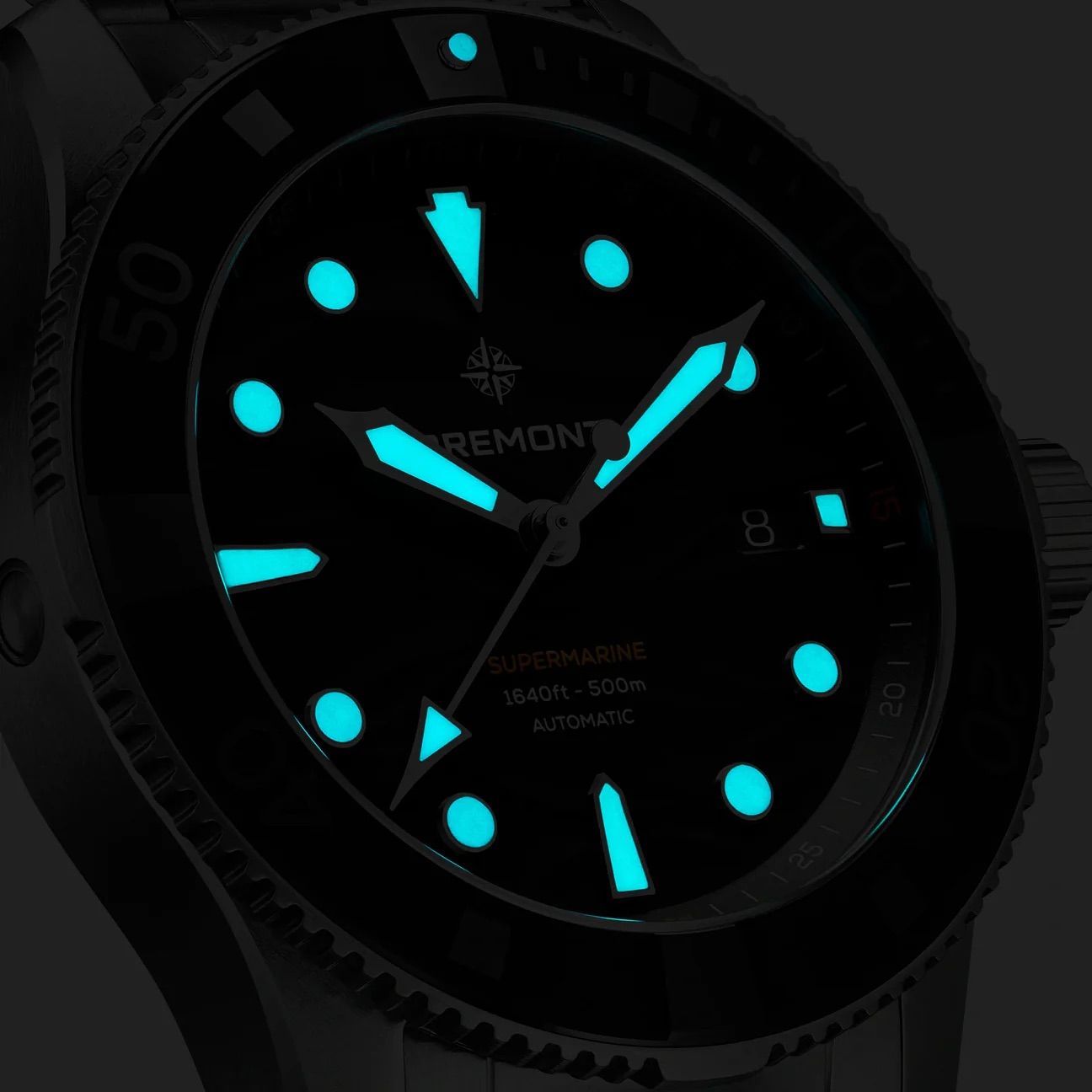 Bremont SM43-DT-SS-BK-B Supermarine 500m on Bracelet