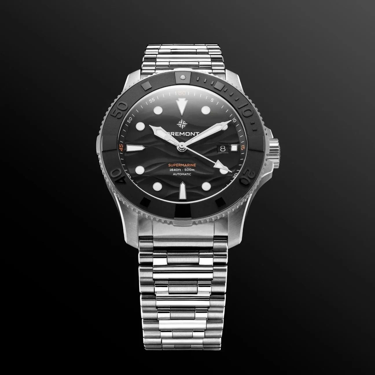 Bremont SM43-DT-SS-BK-B Supermarine 500m on Bracelet