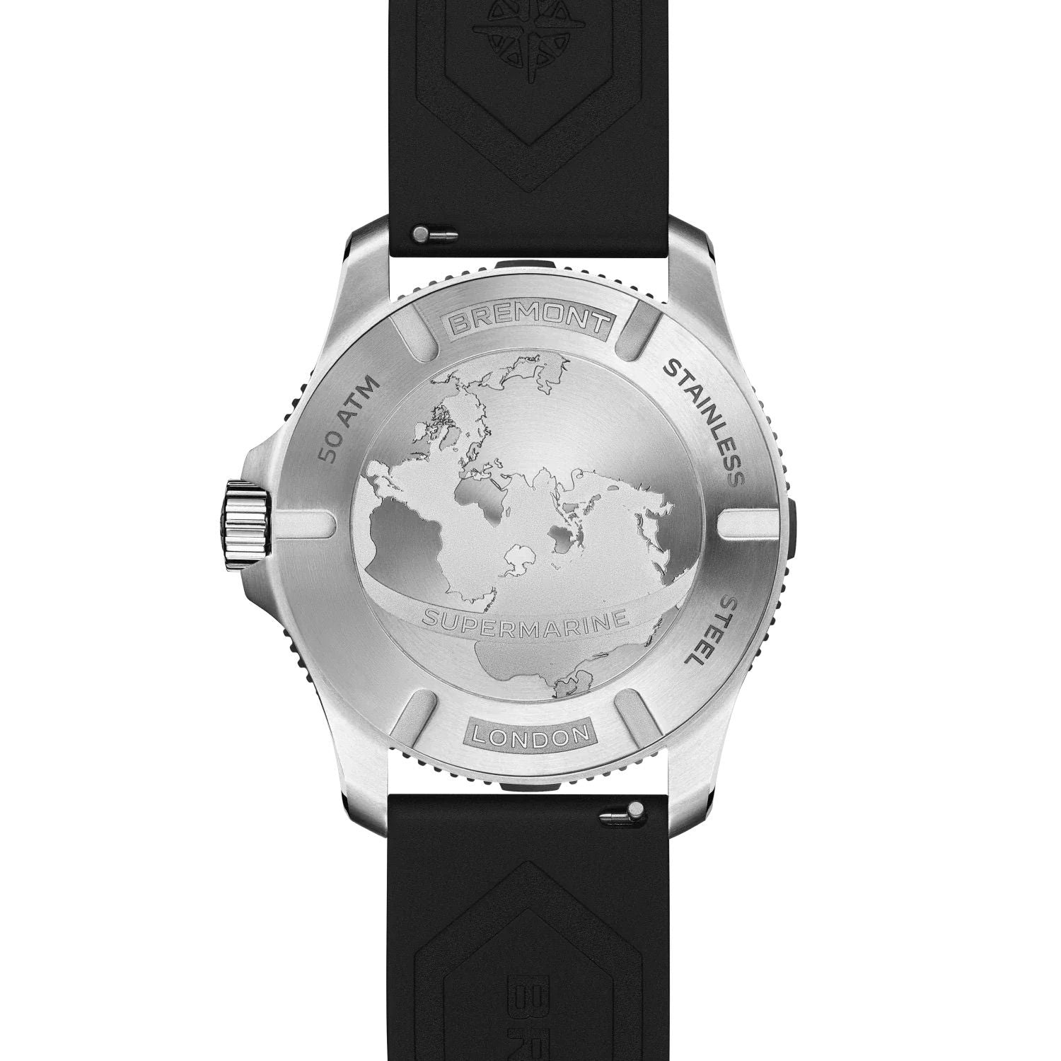 Bremont SM43-DT-SS-BK-R-S Supermarine 500m on Strap
