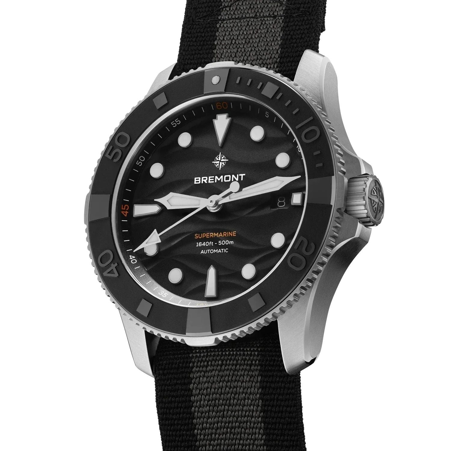 Bremont SM43-DT-SS-BK-N-S Supermarine 500m on Nato Strap