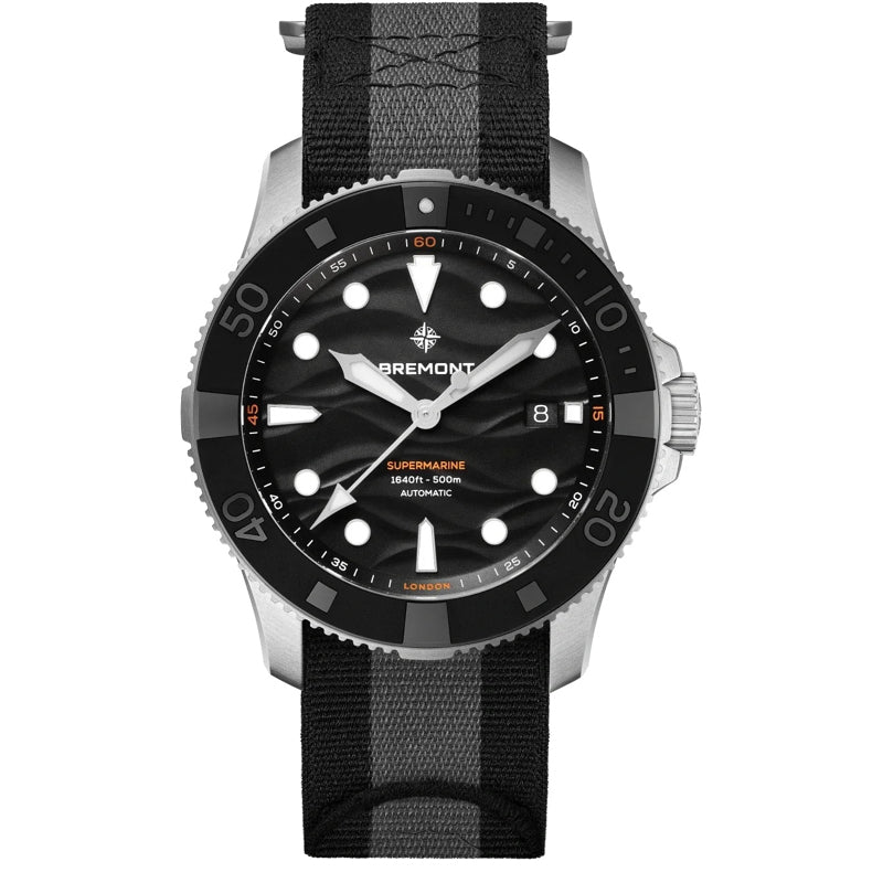 Bremont SM43-DT-SS-BK-N-S Supermarine 500m on Nato Strap