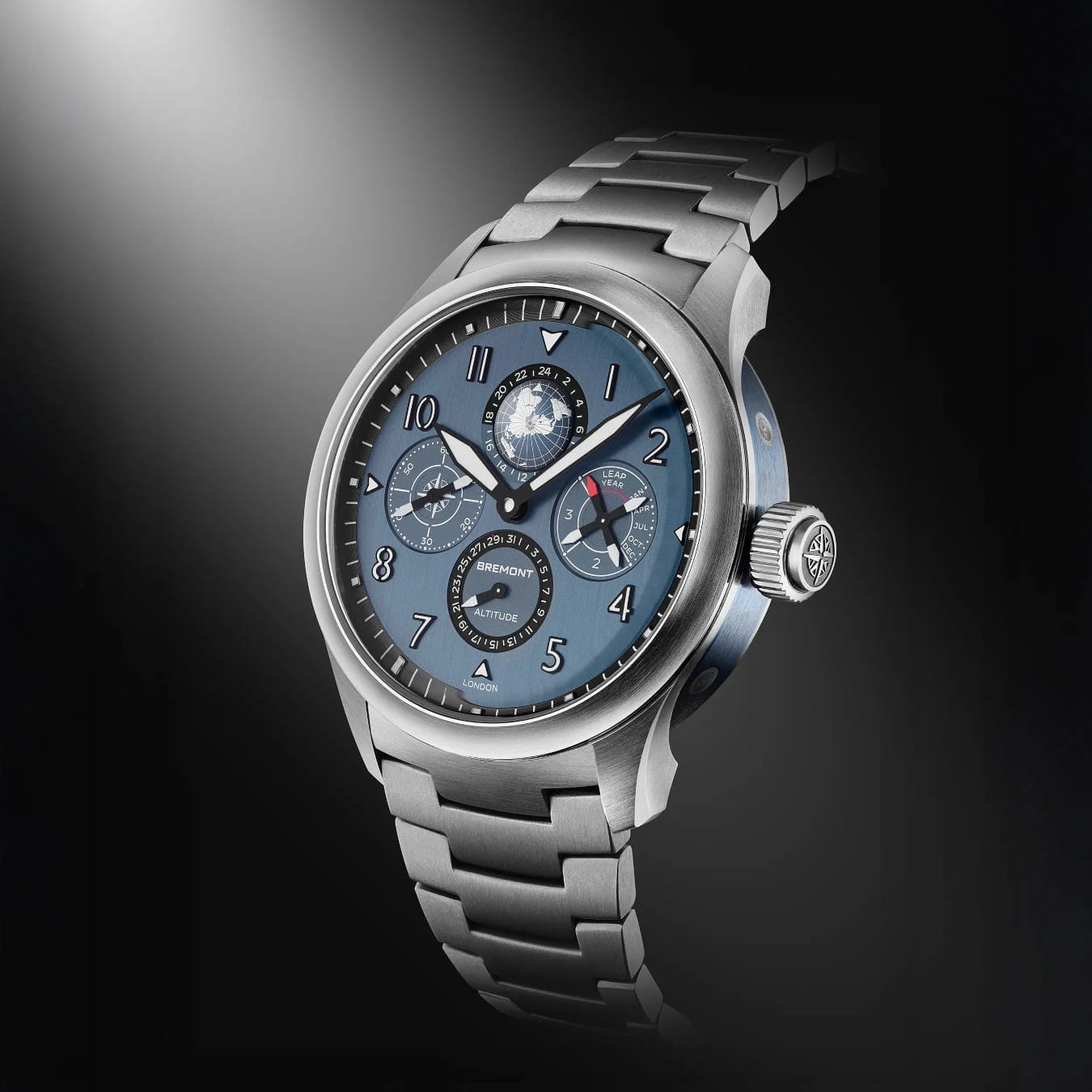 Bremont ALT42-PER-TI-BL-B Altitude Perpetual Calendar GMT on Bracelet