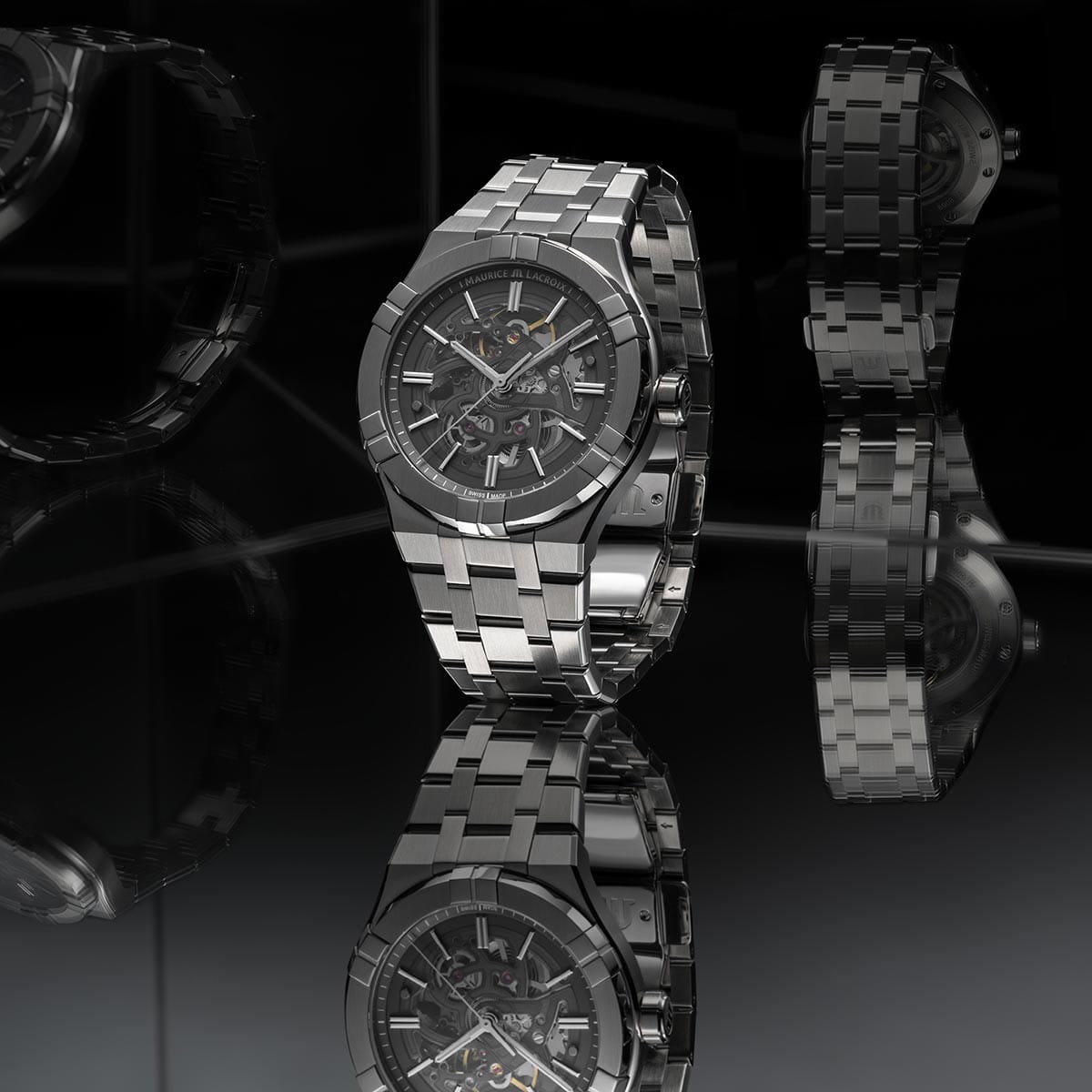 Maurice Lacroix Ai6008-Ss002-030-1 Automatic Skeleton