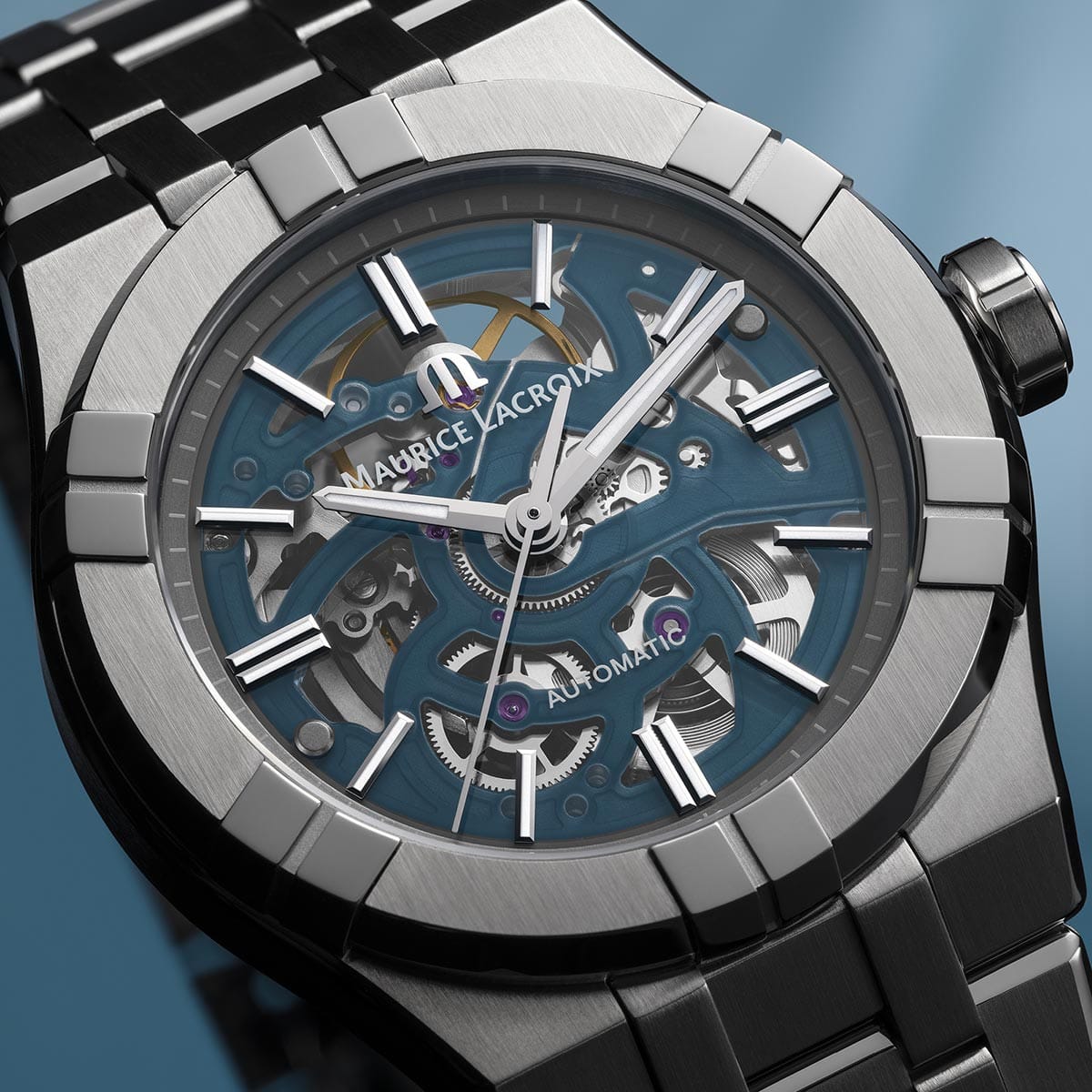 Maurice Lacroix AI6007-SS002-031-1 Automatic Skeleton