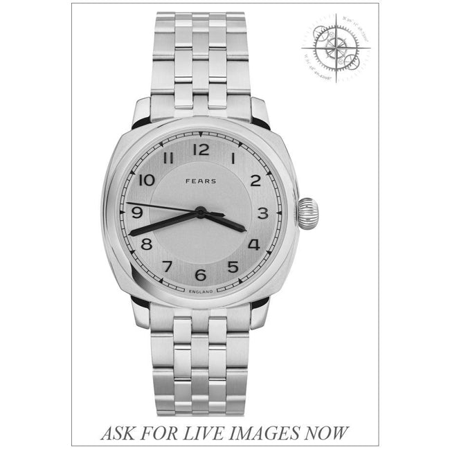 Fears Bs24000A Brunswick 40 Copper Salmon Automatic Stainless Steel Bracelet