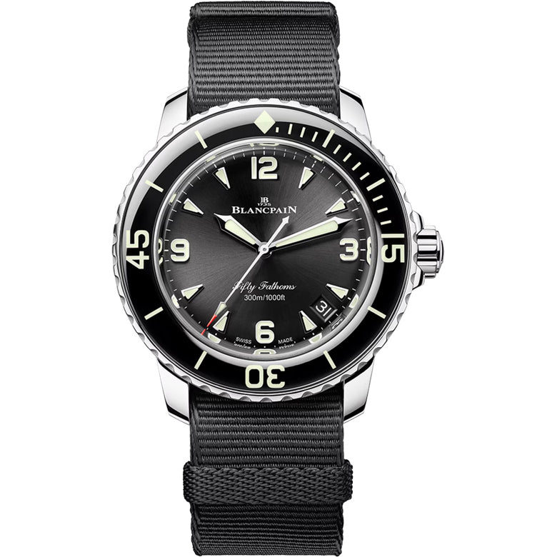Blancpain 5010 1130 NABA Fifty Fathoms 42mm Steel on NATO Strap