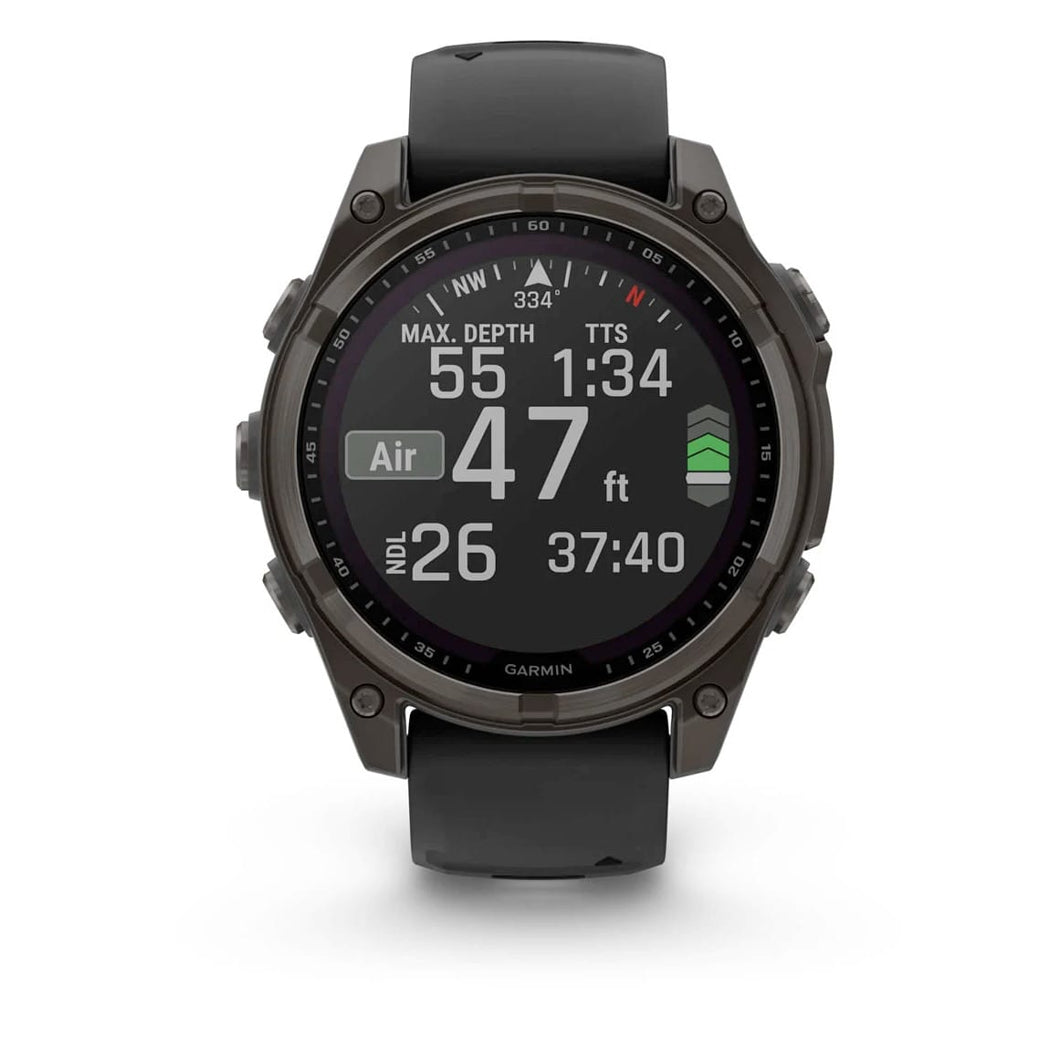Garmin 010-02906-10 Fenix 8 47mm Solar Sapphire Carbon Gray DLC Titanium