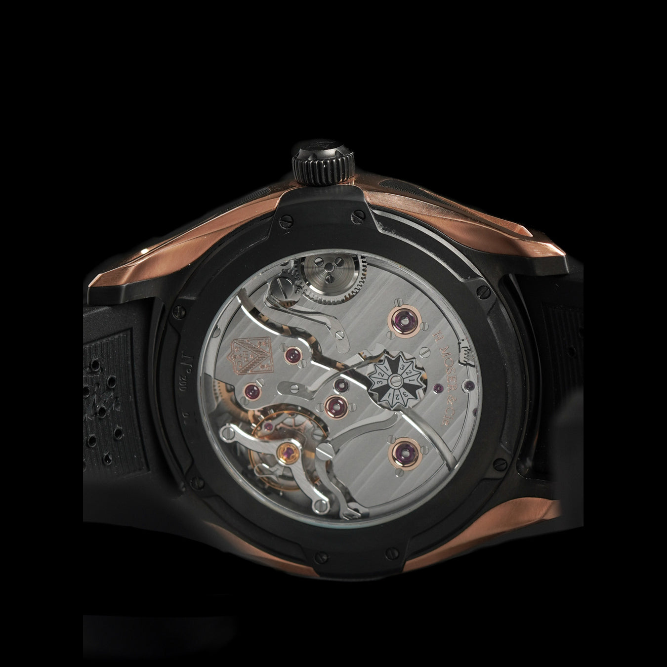 H. Moser & Cie. Pioneer Perpetual Calendar Red Gold Titanium Ardoise Fume Dial 3800-0900