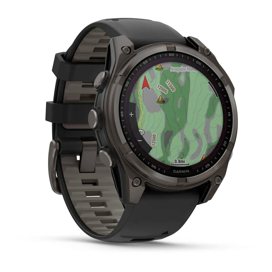 Garmin 010-02906-10 Fenix 8 47mm Solar Sapphire Carbon Gray DLC Titanium