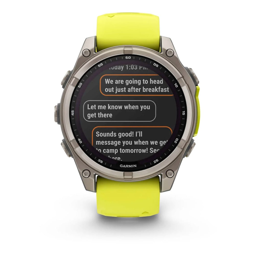 Garmin 010-02906-20 Fenix 8 47mm Solar Sapphire Titanium