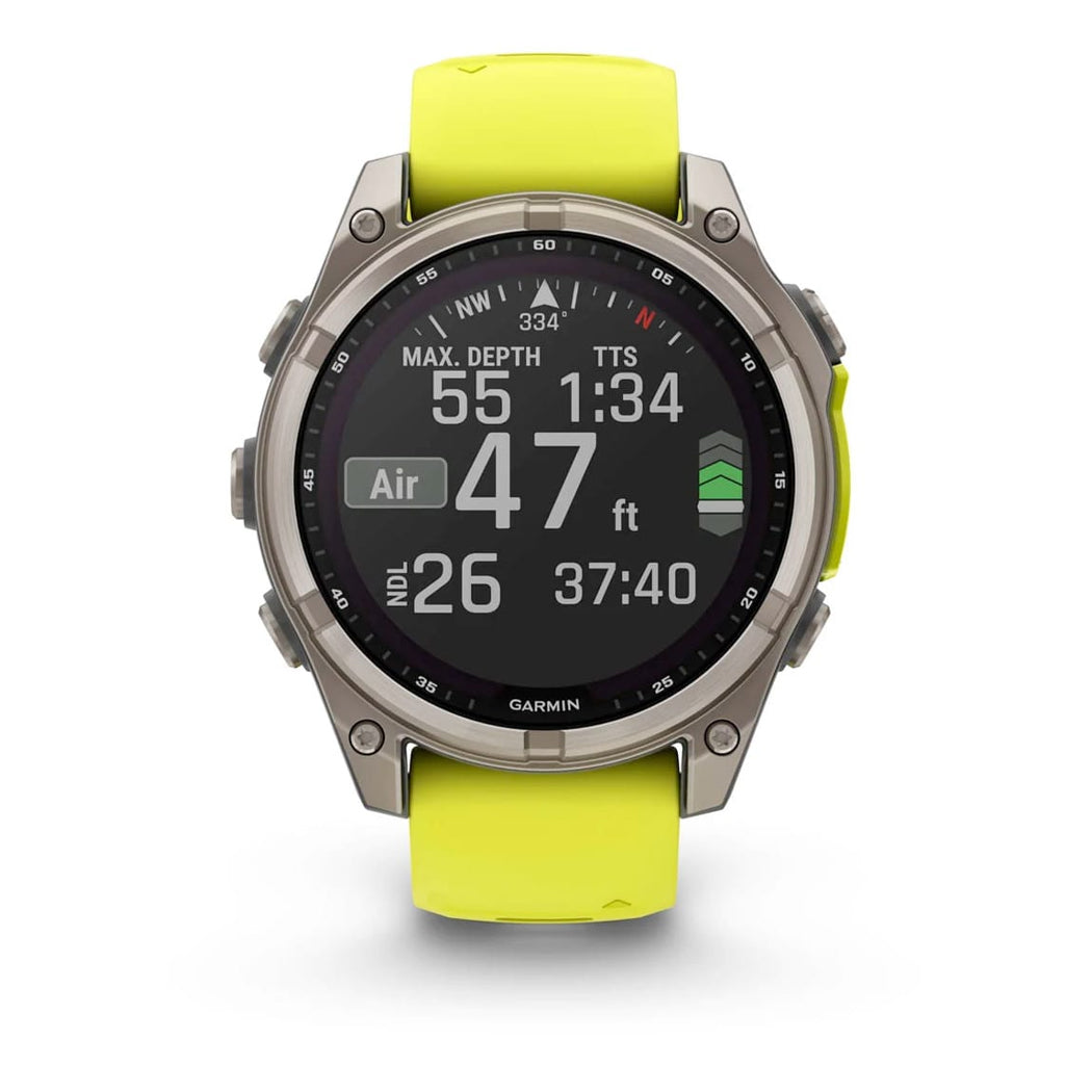 Garmin 010-02906-20 Fenix 8 47mm Solar Sapphire Titanium