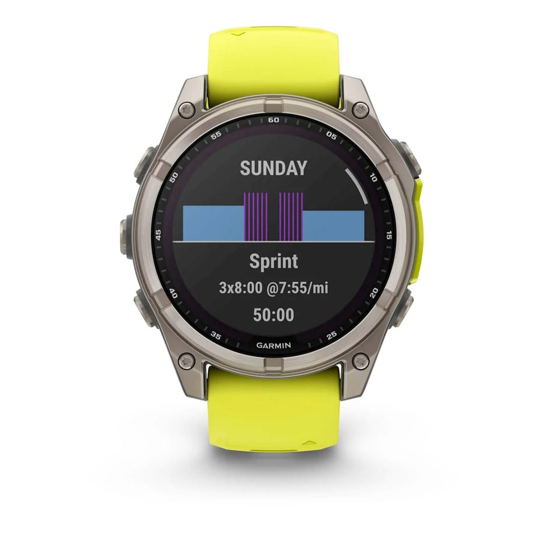 Garmin 010-02906-20 Fenix 8 47mm Solar Sapphire Titanium
