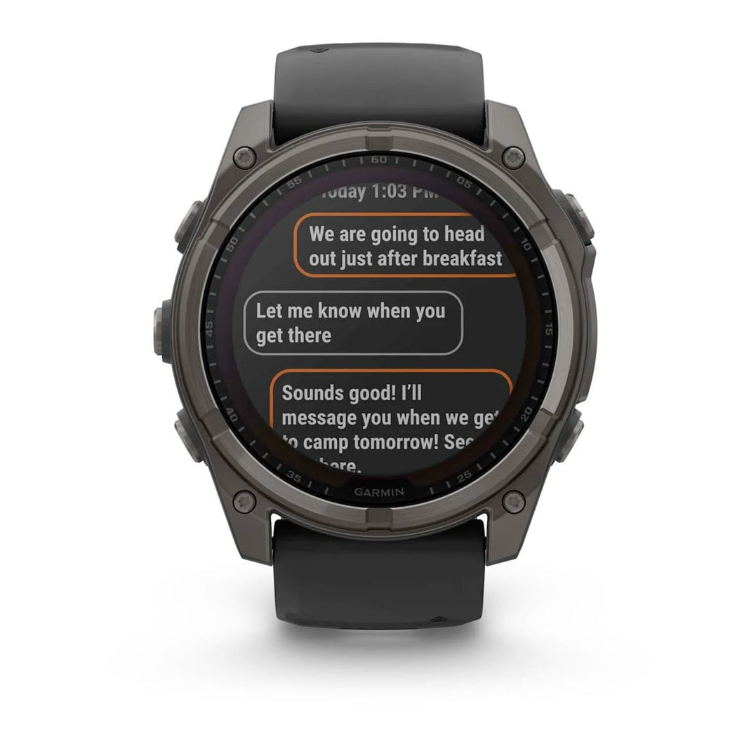 Garmin 010-02907-10 Fenix 8 51mm Solar Sapphire Carbon Gray Dlc Titanium