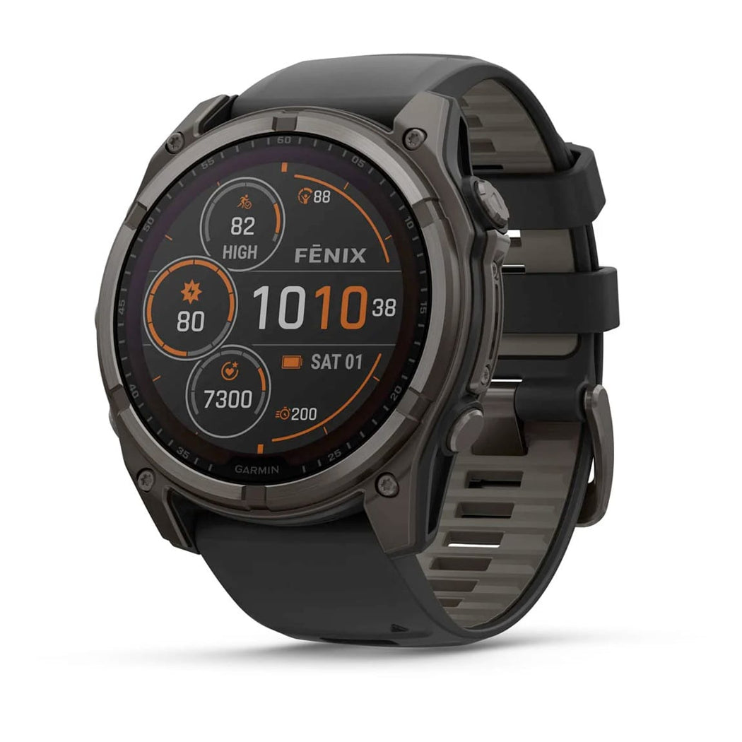 Garmin 010-02907-10 Fenix 8 51mm Solar Sapphire Carbon Gray Dlc Titanium