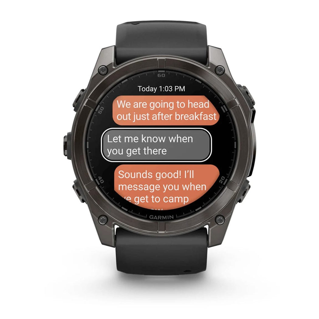Garmin 010-02905-20 Fenix 8 51Mm Amoled Sapphire Carbon Gray Dlc