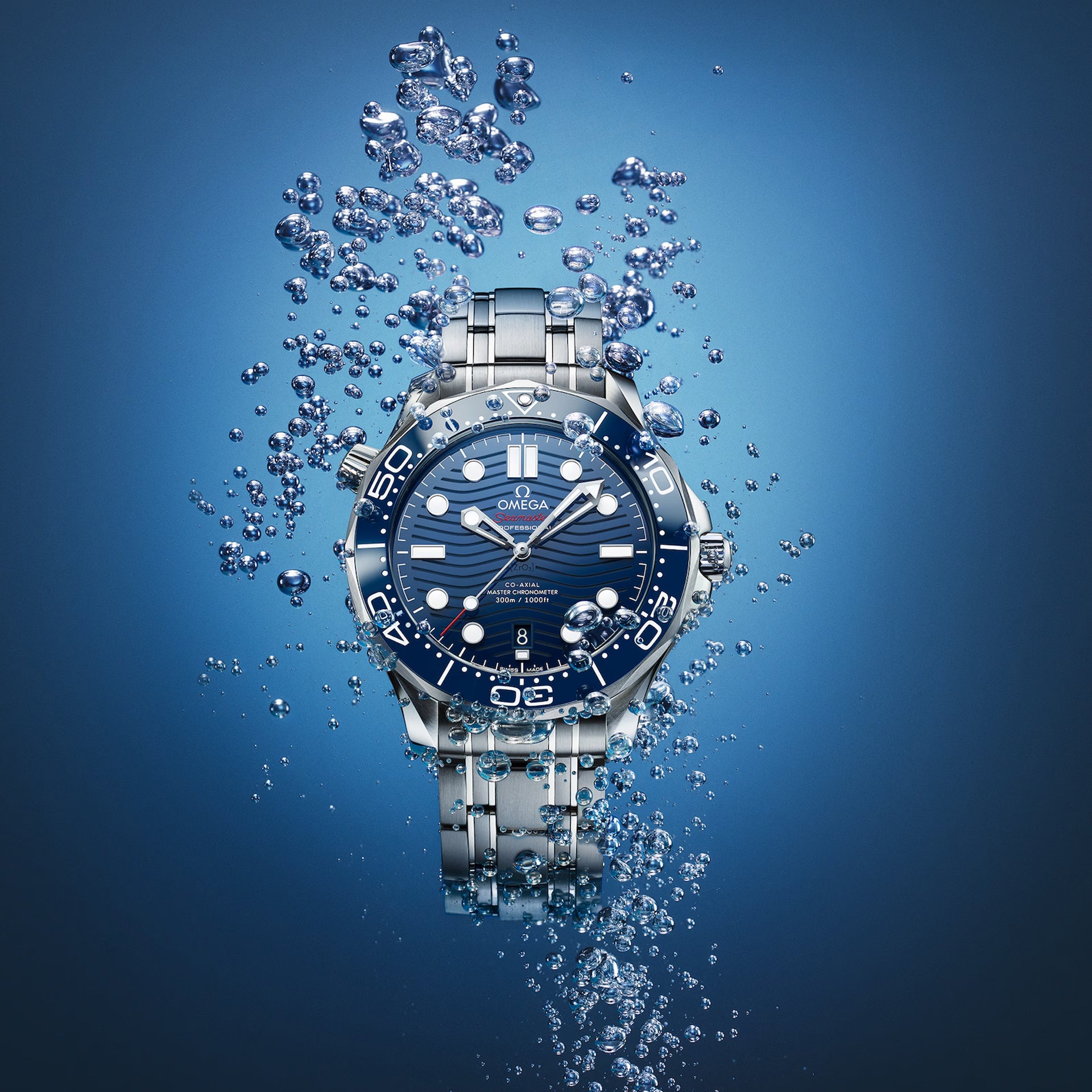 Omega Seamaster Diver 300M Co-Axial Master Chronometer on Bracelet