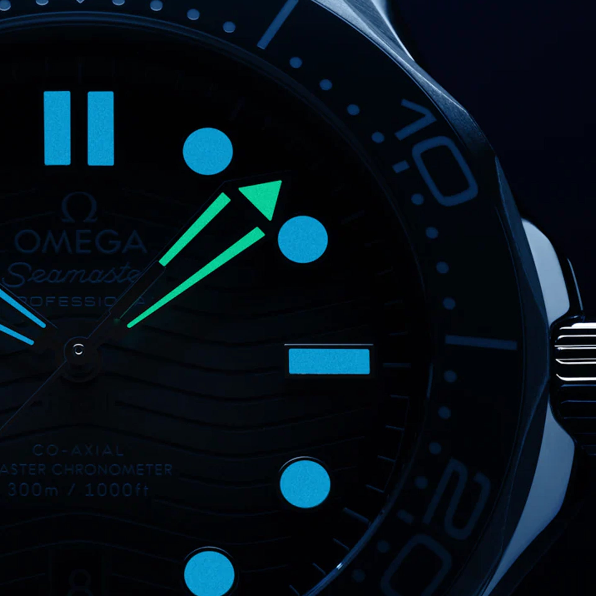 Omega 210.32.42.20.03.002 Seamaster Diver 300M Summer Blue on Strap